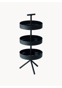Philippi Ručně vyrobená etažérka Felix Černá Kov Ø 15 cm, V 39 cm