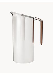 Ralph Lauren Home Džbánek s koženou rukojetí Wyatt Stříbrná, Hnědá Kůže, Nerezová ocel 710 ml