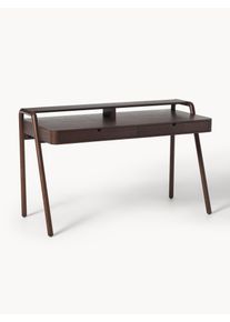 Psací stůl Evrak Hnědá Dřevo, Masivní dřevo Š 139 cm, H 65 cm | Westwing Collection