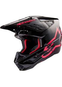 Alpinestars S-M5 Corp, motocross helmet , color: Black/Pink , size: XXL