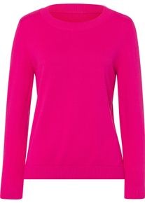 Damske Svetr s dlouh&yacute;m ruk&aacute;vem z čist&eacute; bavlny fuchsiov&aacute; ,velikost 56