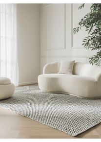 benuta Finest Vlněn&yacute; koberec Hector B&eacute;žov&aacute;/Čern&aacute; 120x170 cm