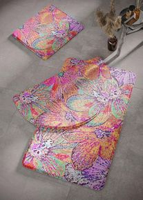 Koupelnov&aacute; předložka z paměťov&eacute; pěny | Pink | Vel. 2 (Koupelnov&aacute; předložka před z&aacute;věsn&eacute; WC) | bonprix