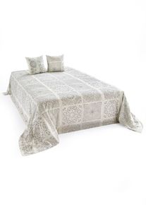 Přehoz s ornamenty | &Scaron;ed&aacute; | Vel. 210x140 cm | 100% bavlna| bonprix