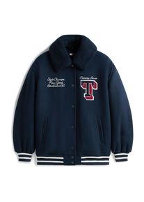 Tommy Jeans Ženy Přechodn&aacute; bunda n&aacute;mořnick&aacute; modř / krvavě červen&aacute; / b&iacute;l&aacute; S