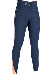 HKM Lyon Reithose, Silikon-Vollbesatz, dunkelblau, 44