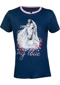 HKM Horse Spirit T-Shirt, dunkelblau, 122/128