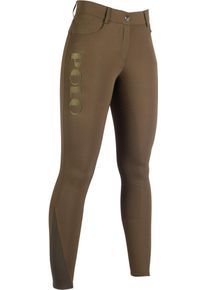HKM Buenos Aires Reithose, Silikon-Vollbesatz, olivgr&uuml;n, 40