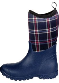 HKM Softopren Thermostiefel, navy/navy Karo, 37