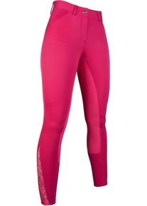 HKM Allure Reithose, Alos-Vollbesatz, cranberry, 34
