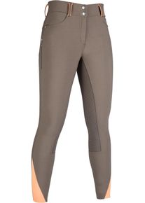 HKM Lyon Reithose, Silikon-Vollbesatz, olivgr&uuml;n, 40