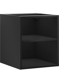 MEXEN Box-A otevřen&aacute; skř&iacute;ňka s polic&iacute; 40, čern&aacute; mat 91AX2-0400-470-0-71