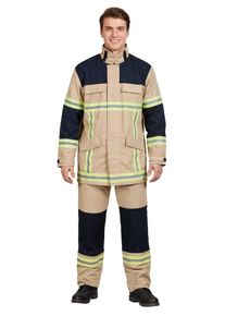 maskworld Disfraz de bombero para adultos color arena