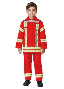 maskworld Feuerwehr Kost&uuml;m f&uuml;r Kinder rot