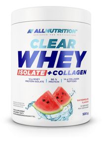 Allnutrition Clear Whey Isolate + Collagen, 500 g Dose, Watermelon