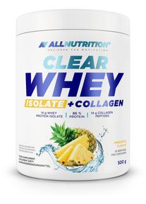 Allnutrition Clear Whey Isolate + Collagen, 500 g Dose, Pineapple