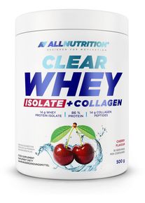 Allnutrition Clear Whey Isolate + Collagen, 500 g Dose, Cherry