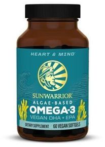 SunWarrior Omega 3 Vegan DHA + EPA, 60 Softgels Dose Unflavoured
