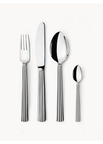 Georg Jensen Sada vysoce leštěných příborů Bernadotte, sady v různých velikostech Stříbrná Kov Pro 1 osobu (4 dílů)