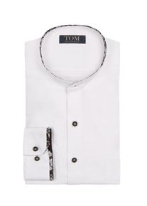 Tom Rusborg OF COPENHAGEN Velk&eacute; Velikosti - Tom Rusborg - Strukturovan&aacute; ko&scaron;ile s v&yacute;ztuž&iacute;, comfort fit - 53 - B&iacute;l&aacute;