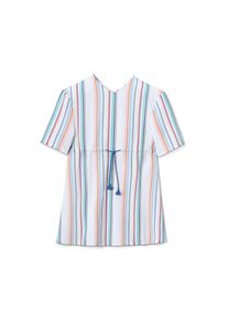 Tchibo - Kaftan z biobavlny - pro dívky - vel. 134/140 - barva: bílá/s proužky