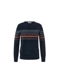 Tchibo - Pleten&yacute; svetr - pro muže - vel. XL 56/58 - barva: modr&aacute;/s potiskem