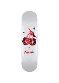 Real Nicole High Roller Twin Nose 8.35" Skateboard Deck white