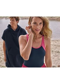 Tchibo - Převlékací pončo - barva: modrá