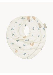 Cam Cam Copenhagen Sada dětských bryndáčků z organické bavlny Jersey, 2 díly Bílá Bavlna, Organická bavlna Š 20 cm, V 23 cm