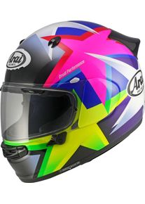 Arai Quantic Star, full face helmet , color: Blue/Yellow/Pink/Black , size: S