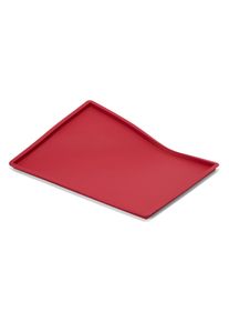 Tchibo - Pečicí podložka s okrajem pro opakované použití - barva: červená