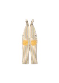 Tchibo - Kalhoty s laclem - pro ženy - vel. 110/116 - barva: bílá/s proužky