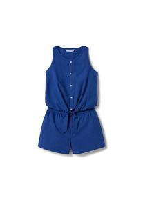 Tchibo - Overal ze směsi bavlny a lnu - pro dívky - vel. 122/128 - barva: modrá