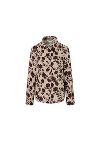 Tchibo - Košilová halenka s celopotiskem - pro ženy - vel. 36 - barva: béžová/květovaný