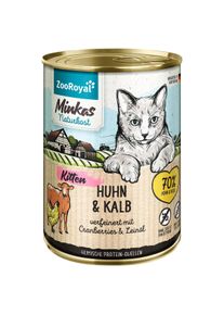 ZooRoyal Minkas Kitten kuře a telec&iacute; 12 &times; 400 g