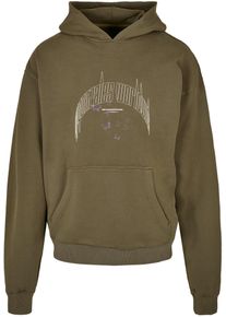 MJ Gonzales Muži Mikina olivov&aacute; / b&iacute;l&aacute; XXXL