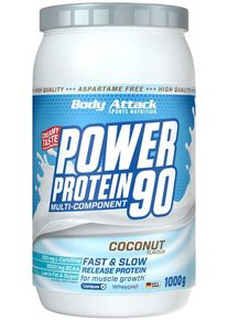 Body Attack Sports Nutrition Body Attack Power Protein 90, 1000 g Dose, Coconut Cream
