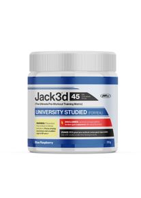 USP Laps Jacked Advanced Pre-workout, 315 g Dose, Blue Raspberry
