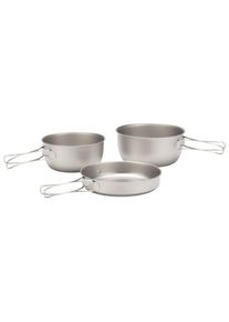 Snow Peak 3 Piece Titanium Cook Set Cooking set grey