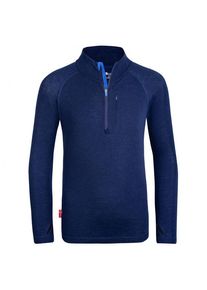 Trollkids Kid's Lofoten Half Zip Merino shirt Kids (116, blue)