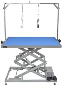 Groom Professional Everest Tall Trimmtisch, elektrisch, 125x65x27-123cm, blau
