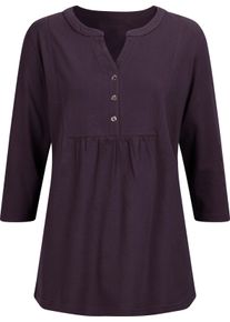 Damske Tričko s 3/4 rukávem slušivého střihu lilková ,velikost 56