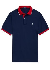Velké Velikosti - Polo Ralph Lauren - Polo tričko s výšivkou loga a kontrastními lemy - 4XL - Námořnická Modrá
