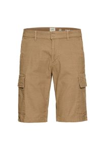 Velké Velikosti - Camel Active - Strečové cargo šortky s decentním vzorem tkaniny, Regular Fit - 46/30 - Světle Modrá