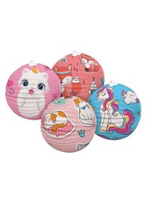 Lampi�n kulat� (kot�, li�ka, jednoro�ec, li�ka) 25 cm 1 ks