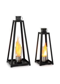 Blumfeldt Fiamme Triangolo, etanolové lucerny, sada 2 kusů, hořák z nerezové oceli, 0,3 litru, doba hoření 4 h