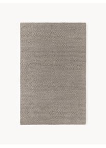 Ručně tkan&yacute; vlněn&yacute; koberec Pebble &Scaron;ed&aacute; Uměl&eacute; vlakno, Vlna &Scaron; 120 cm, D 180 cm (velikost S) | Westwing Collection