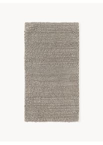 Ručně tkan&yacute; vlněn&yacute; koberec Pebble &Scaron;ed&aacute; Uměl&eacute; vlakno, Vlna &Scaron; 80 cm, D 150 cm (velikost XS) | Westwing Collection