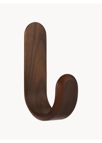 Normann Copenhagen Dřevěn&yacute; n&aacute;stěnn&yacute; h&aacute;ček Curve Hněd&aacute; Dřevo &Scaron; 10 cm, V 18 cm