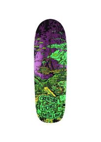 Creature Team Vikings Of The Hesh Law XX 9.55" Skateboard Deck purple green